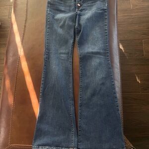 Chaps Dark Blue Flare Women's Jeans